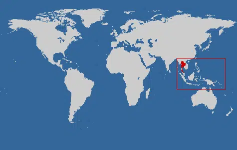 World Map Southeast Asia
